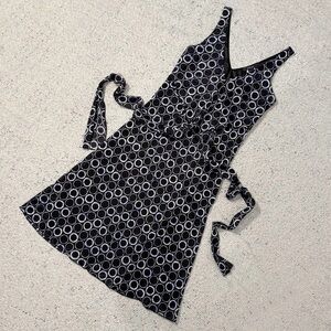 Mango Y2K Midi Dress with tie detail size XS